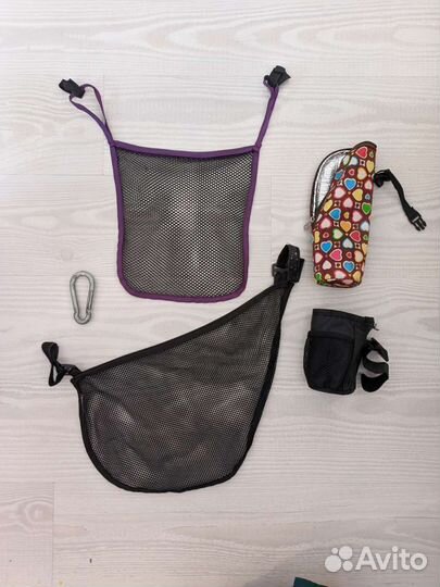 Аксессуары для коляски карабин подстаканник сетки