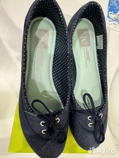 Балетки джинсовые adidas