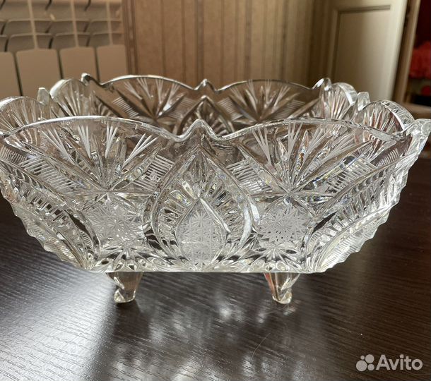 Ваза для фруктов на ножке СССР