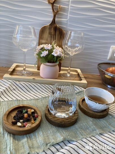 Поднос тарелочка мини из дерева