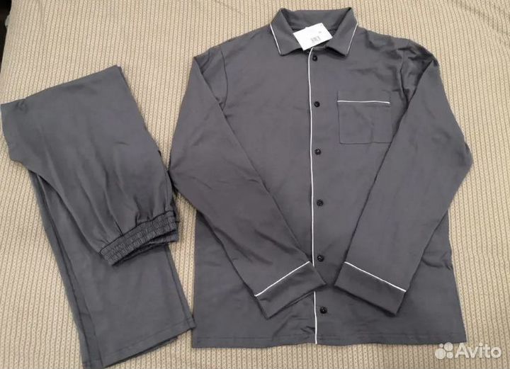 Пижама мужская новая серый