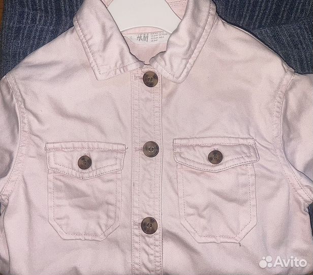 Джинсовая куртка новая для девочки 104