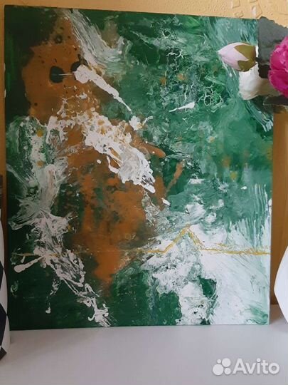 Картина fluid art акрил