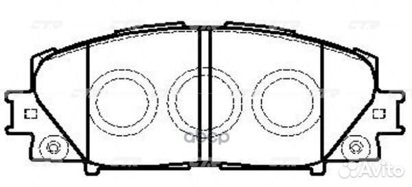 CKT-68 Колодки тормозные дисковые перед