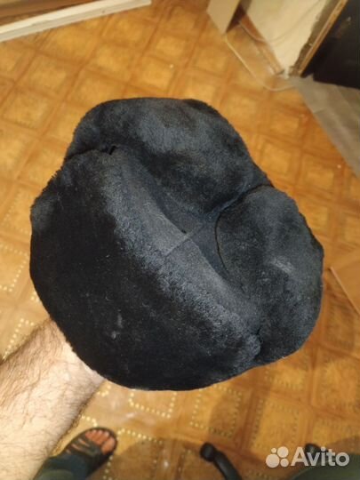 Мужская шапка ушанка чёрная