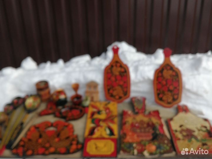 Деревянная русская народная посуда, утварь