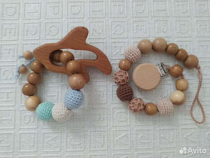 Подарочный набор Грызунок и держатель для пустышки