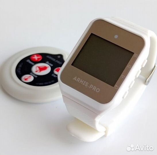 Кнопка вызова официанта в ассортименте с часами