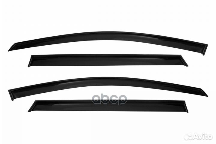 Дефлектор окон (накладной скотч 3М) 4 шт., mazd