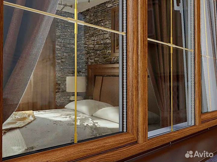 Ремонт окон, стеклопакет триплекс RAL6114