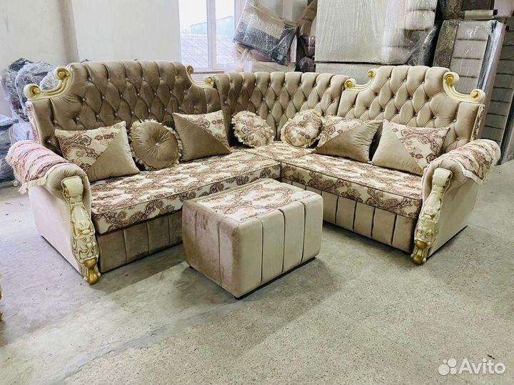 Диван угловой с креслом 