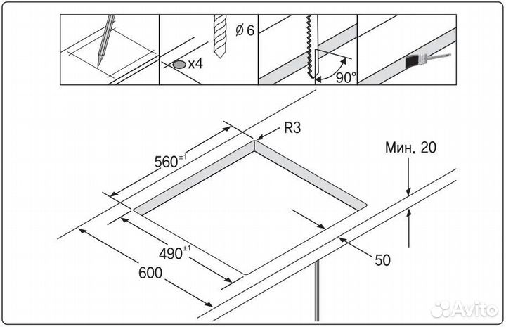 Электрическая варочная поверхность Samsung C61R2A
