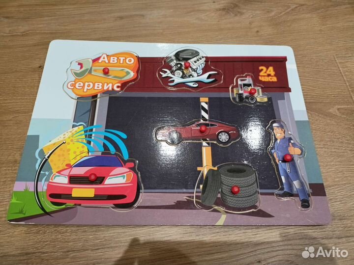 Развивашка деревянные пазлы