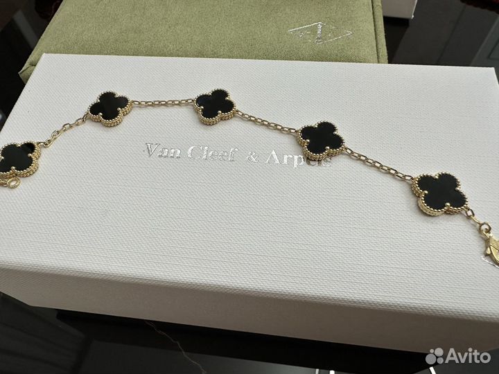 Van cleef arpels браслет 5 мотивов золото