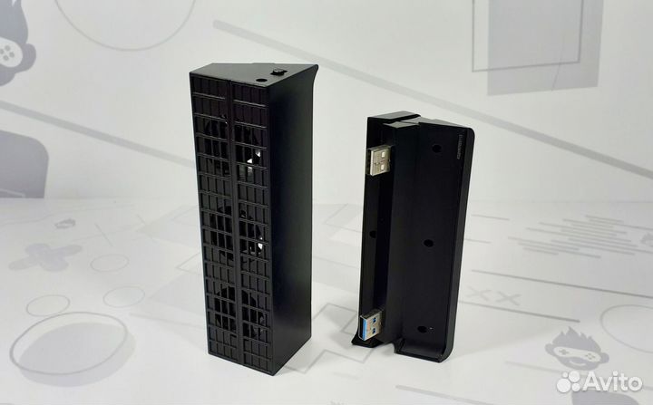 USB-хаб + охл.вентилятор dobe для PS4 б/у