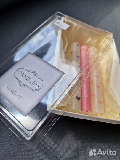 Свечи восковые настольные