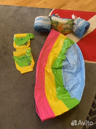 Круг, нарукавники, жилет для плавания 2-6 лет