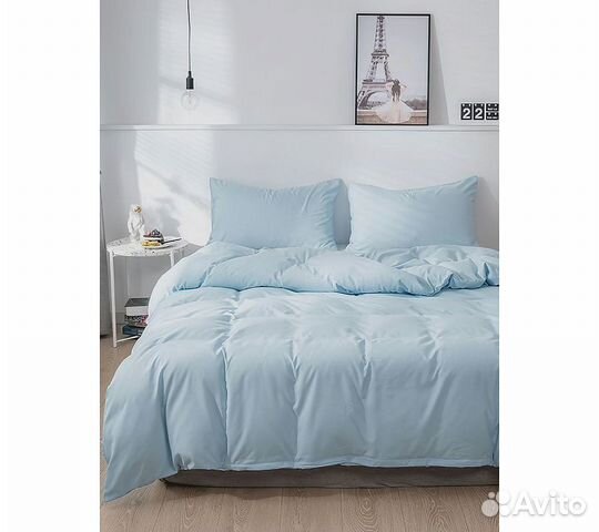 Постельное белье GoodNight Essential 2 сп. голубой