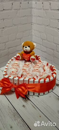 Подарок на 14 февраля с мишкой