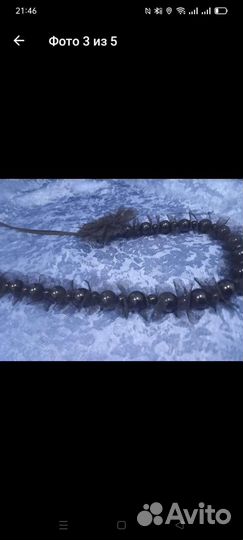 Бусы с брошью