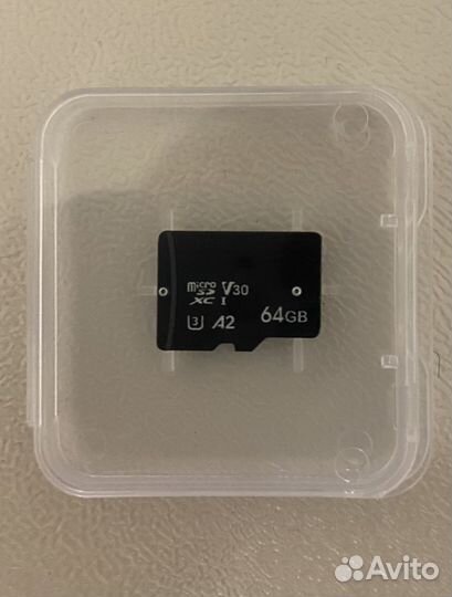 Карта памяти MicroSD 64gb v30 А2 U3