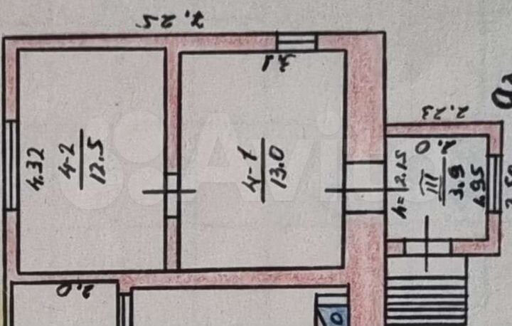 2-к. квартира, 32 м², 1/2 эт.