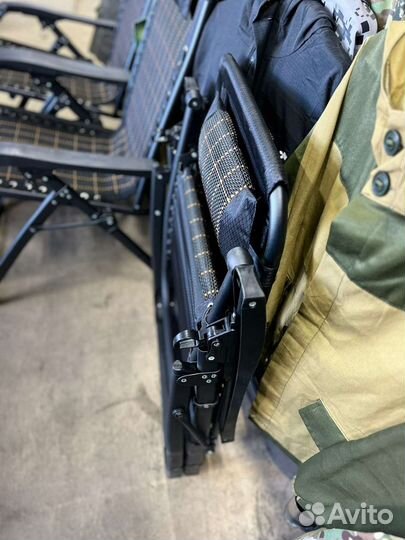 Кресло шезлонг усиленный 140кг