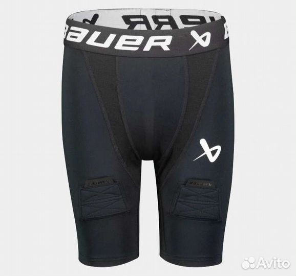 Компрессионные шорты S22 Bauer Perf Jock Short-Sr