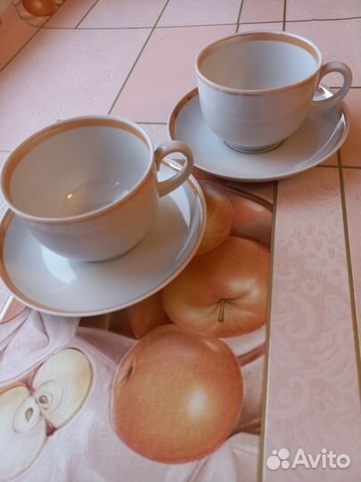 Фарфоровые кофейные пары