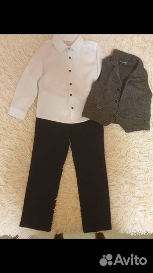 Тройка /жилетка/ брюки/рубашка