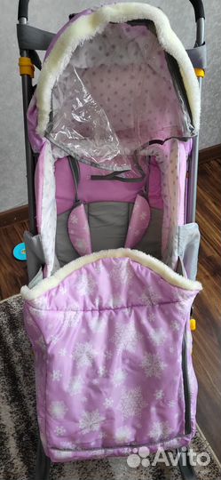 Детские санки коляска с колесами