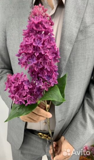 Сирень из силикона для декора дома