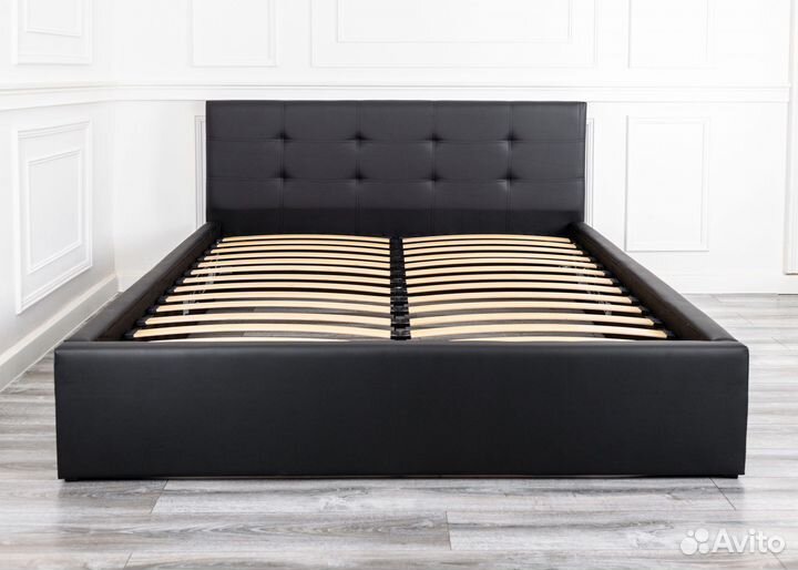 Кровать с подъемным механизмом 140х200 Роза черная