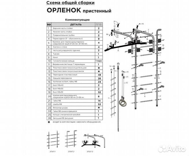 Дск Орленок шведская стенка новая с доставкой