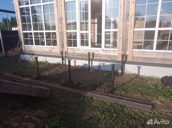 Свайно винтовой фундамент под ключ