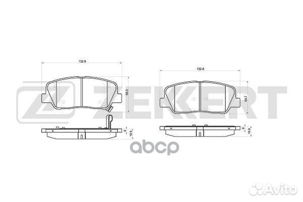 Колодки торм. диск. передн. Geely Atlas 18- Hy