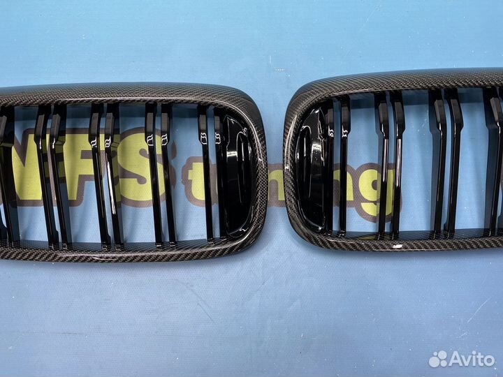 Решетка радиатора для BMW G30 m look карбон