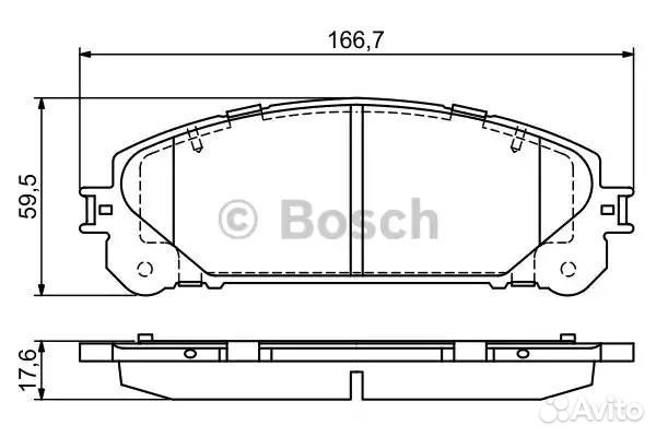 0986494686 Колодки тормозные дисковые перед