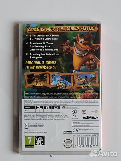 Crash Bandicoot nintendo switch