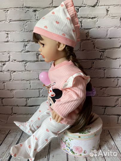 Кукла реборн 55 см комплект одежды