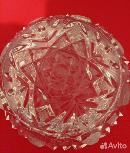 Хрусталь пепельница конфетница СССР, Чехия