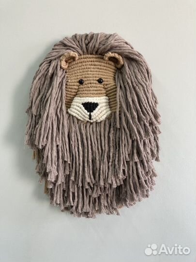 Лев макраме