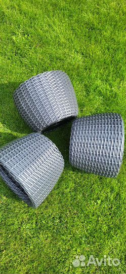 Кашпо (корзина) из ротанга 12 литров