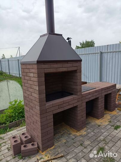 Лего кирпич Мангальная зона барбекю