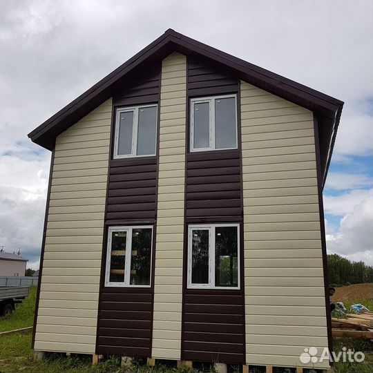 Фасад дома из сайдинга