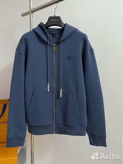 Худи мужское синее Louis Vuitton