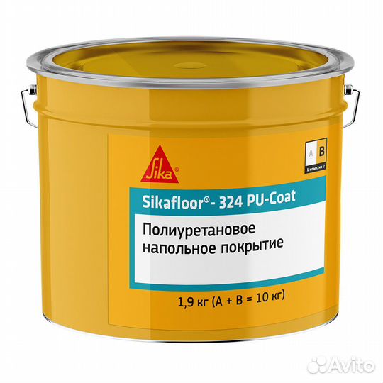 Пол полиуретановый Sika Sikafloor 324 PU-Coat двух