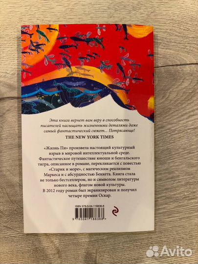 Жизнь пи книга. цвет неба