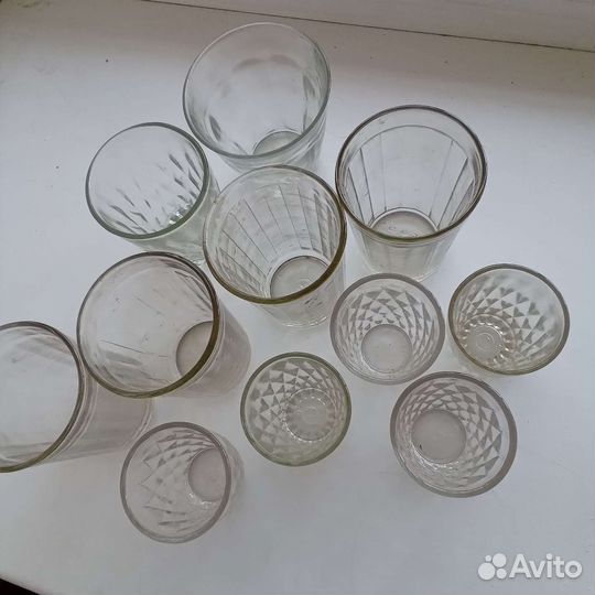 Рюмки и стаканы стекло СССР