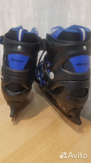 Коньки хоккейные раздвижные 34-37